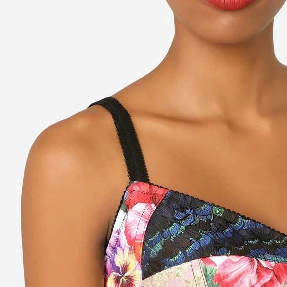 Dolce & Gabbana Patchwork Drill Brocade Bustier Top and Culotte Shorts Briefs - Picture 2 of 16